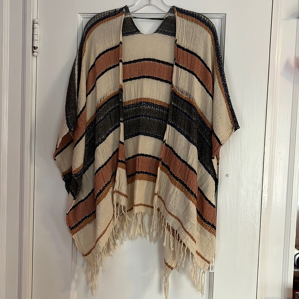 Earth-Toned Cotton Shawl from Garage